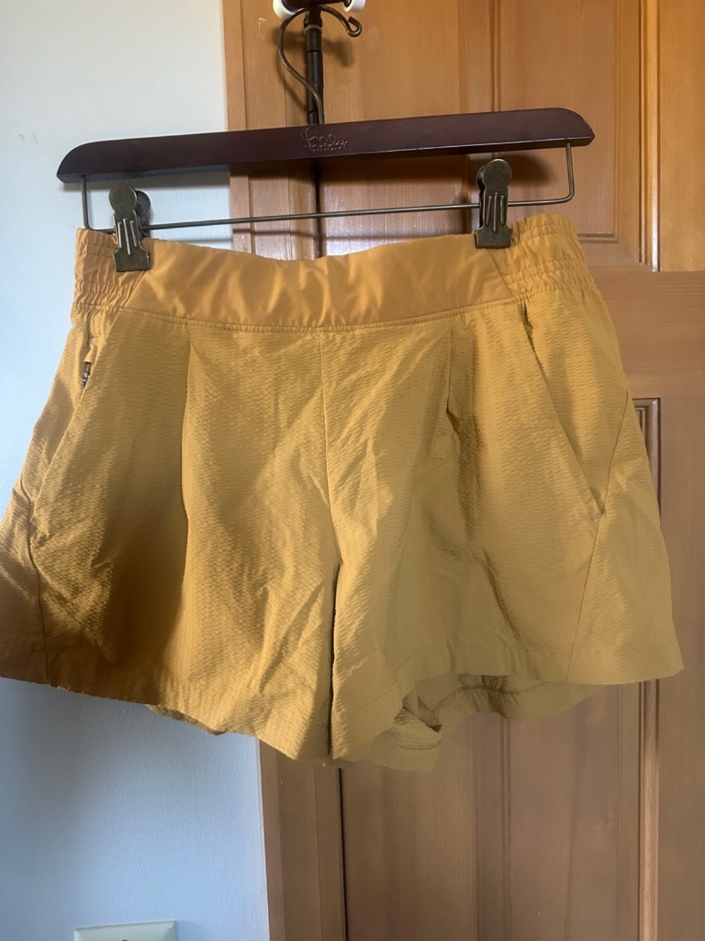 Athleta Mustard Yellow Lightweight Active Shorts